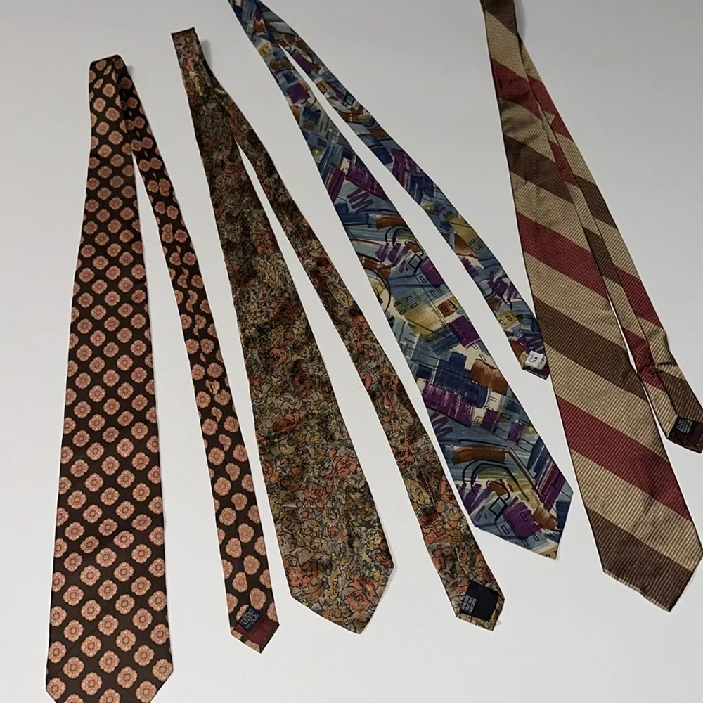 4 MENS VINTAGE TIES